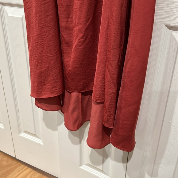 Rust colored maxi dress woman 8 adjustable strap - Picture 3 of 4